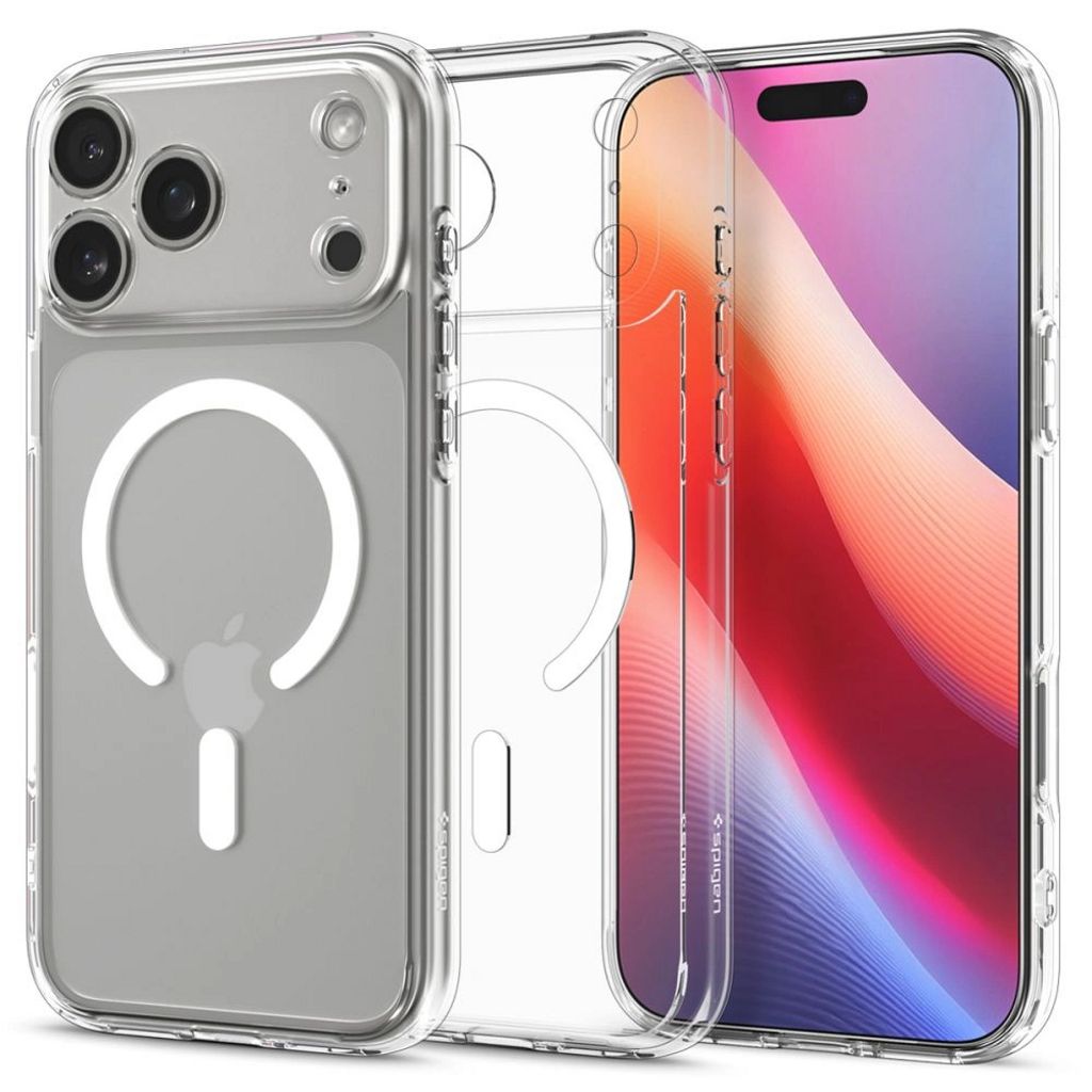 Spigen Ultra Hybrid MagSafe skal för iPhone 17 Pro - Clear/vit