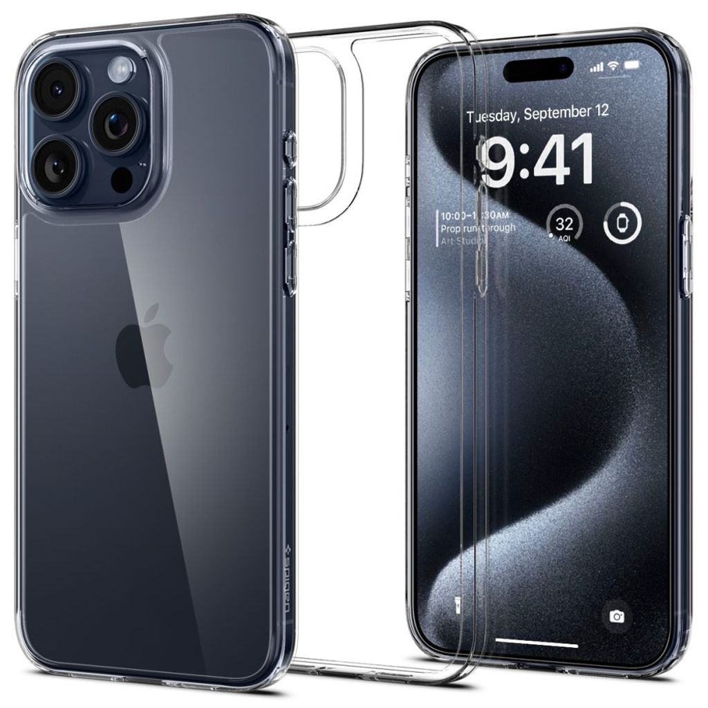 Spigen Airskin Hybrid skal för iPhone 15 Pro - transparent