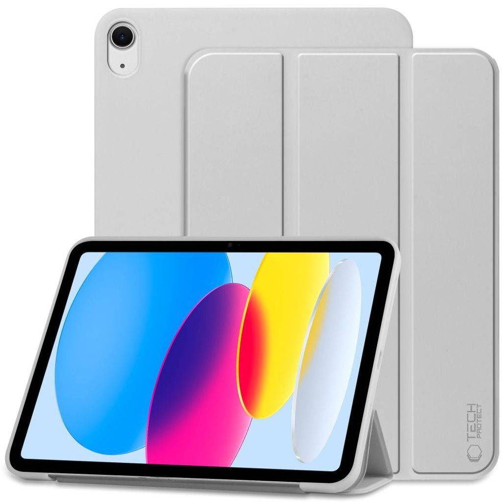 Tech-Protect Smartcase Tri-Fold fodral för iPad 10th Gen 2022 10.9" - grå
