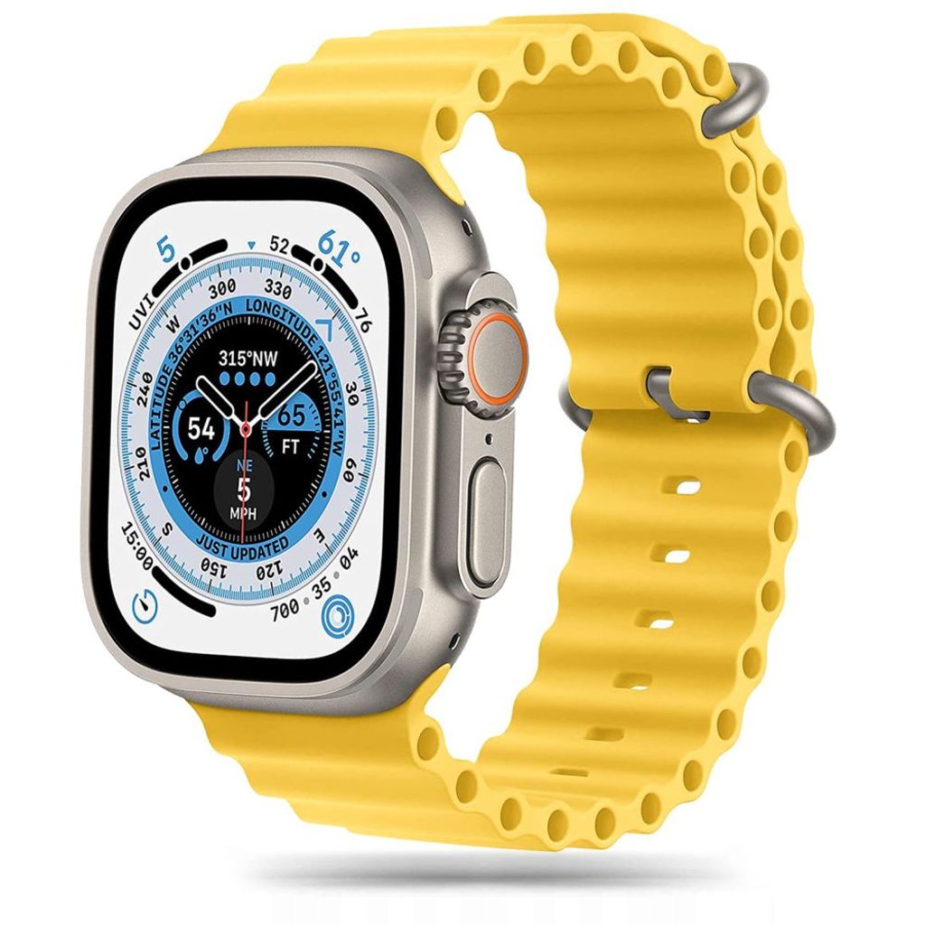 Tech-Protect IconBand Pro klockarmband för Apple Watch 42/44/45/49 mm - gul