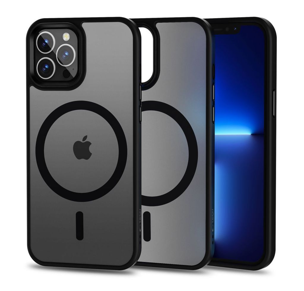 Tech-Protect MagMat MagSafe skal för iPhone 12 Pro Max - Matte svart