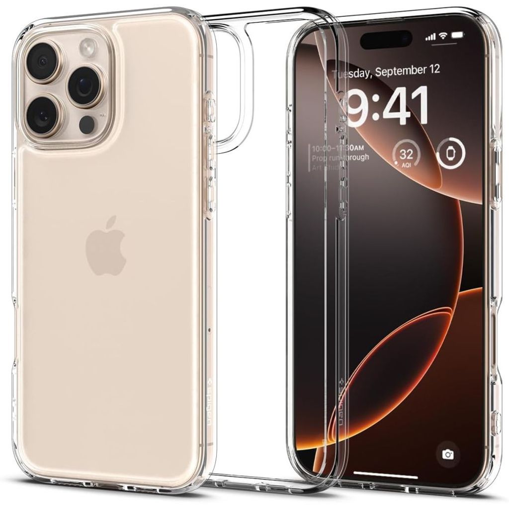 Spigen Ultra Hybrid skal för iPhone 16 Pro - transparent
