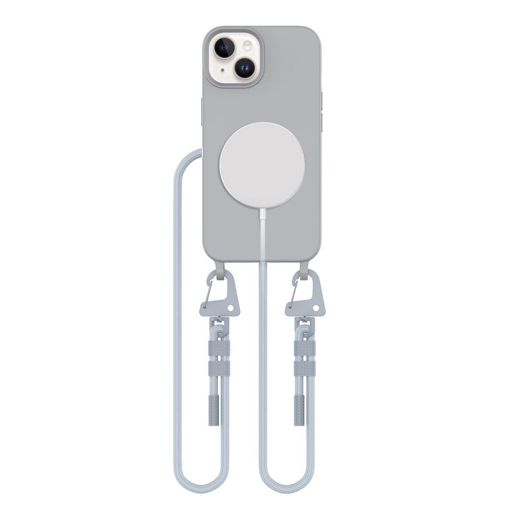 Tech-Protect MagNecklace MagSafe skal för iPhone 14 - grå