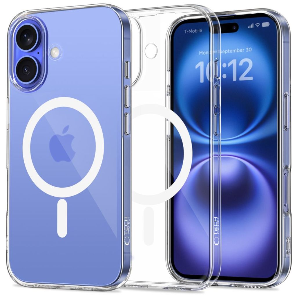 Tech-Protect FlexAir MagSafe skal för iPhone 16 - transparent