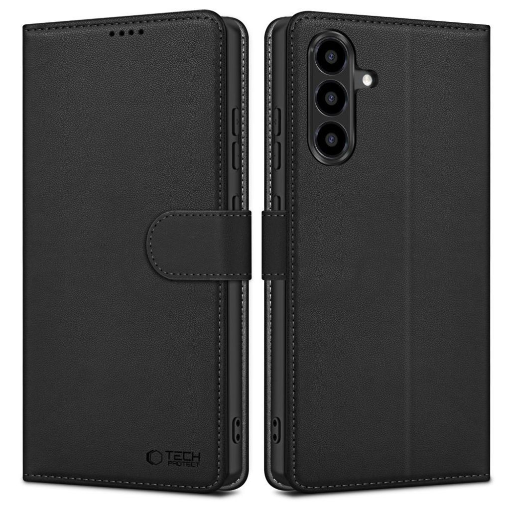 Tech-Protect plånboksfodral för Samsung Galaxy A36 5G - Matte svart