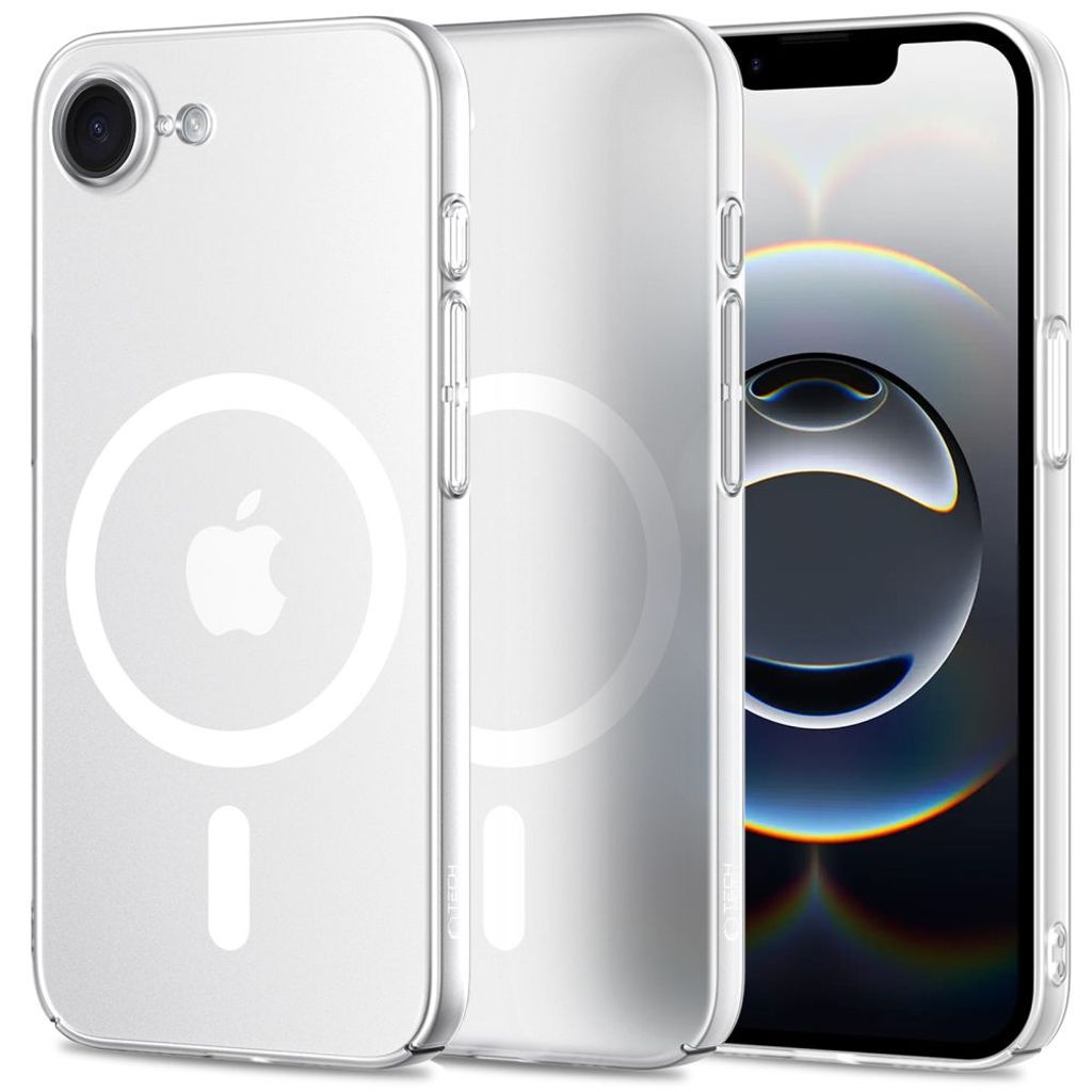 Tech-Protect MagSlim MagSafe skal för iPhone 16e - Matte transparent