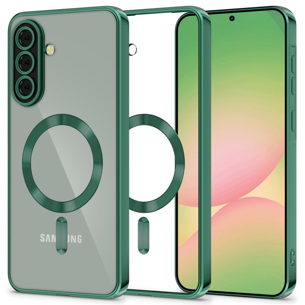 Tech-Protect MagFlex MagSafe skal för Samsung Galaxy A56 5G - transparent grön