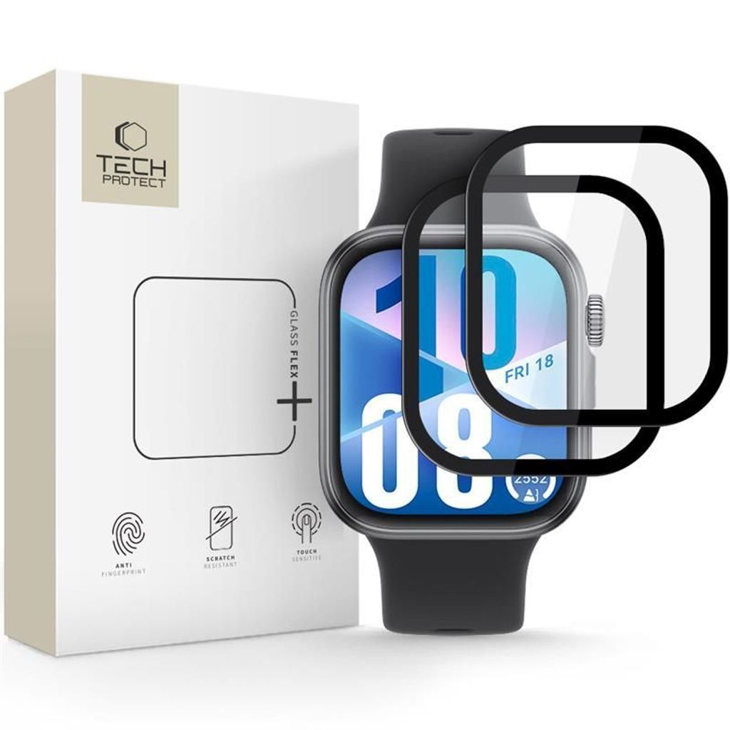 Tech-Protect Glass Flex+ skärmskydd för Huawei Watch Fit 4, 2-pack