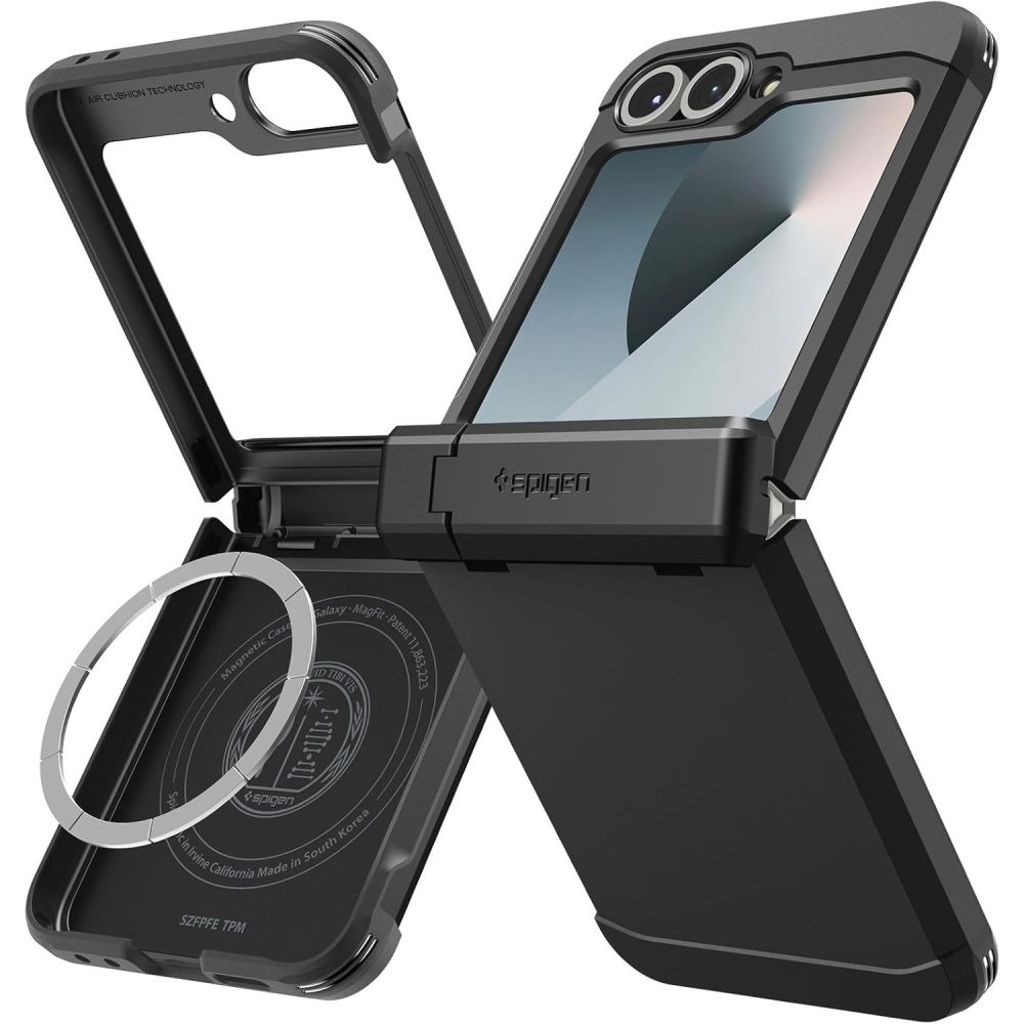 Spigen Tough Armor-skal Pro MagSafe skal för Samsung Galaxy Z Flip 6/7 FE - svart