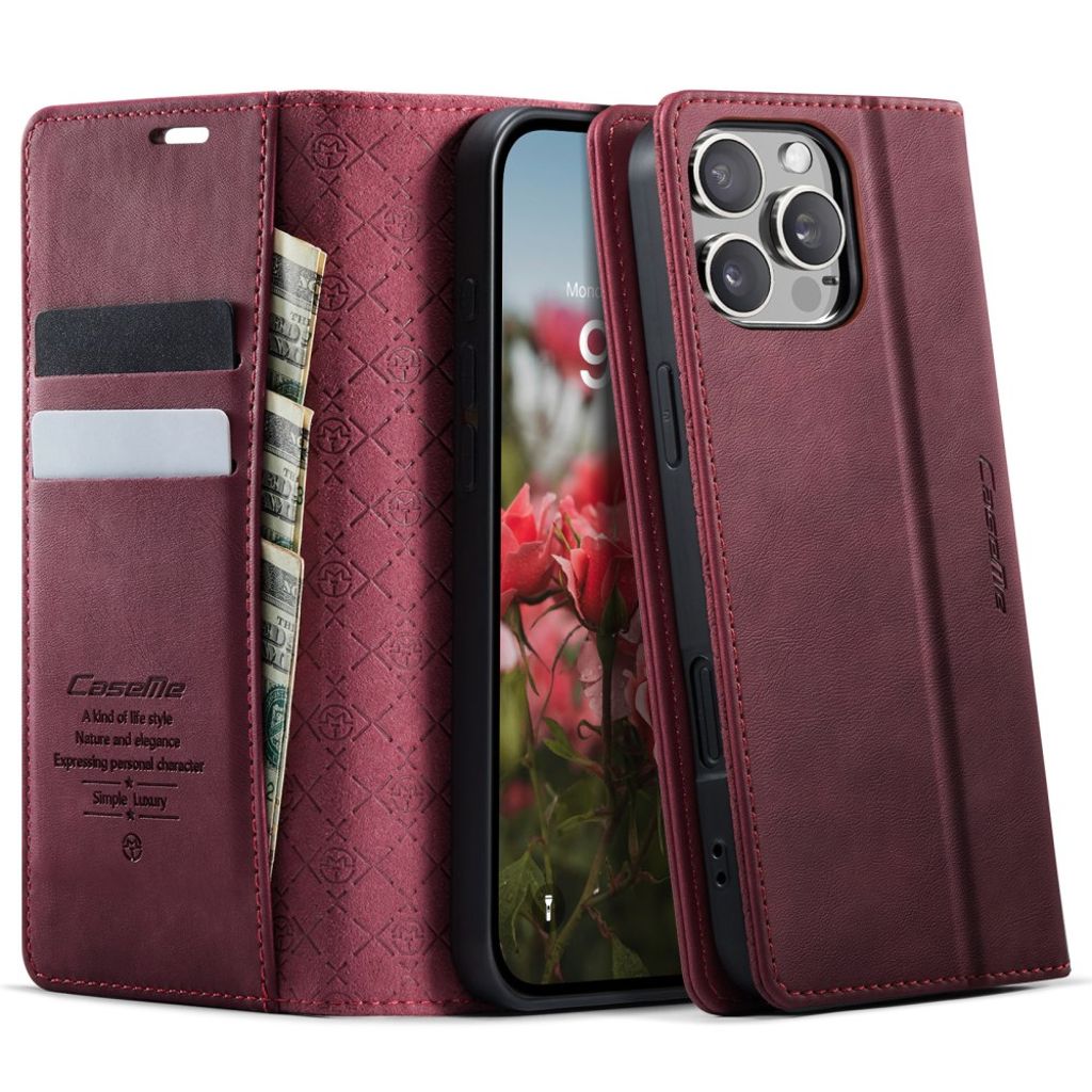 CASEME iPhone 16 Pro Cover with Stand - Red