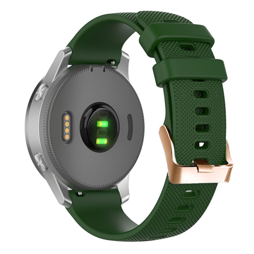 Garmin Forerunner 265S Watch Strap in Silicone, 18mm - Green
