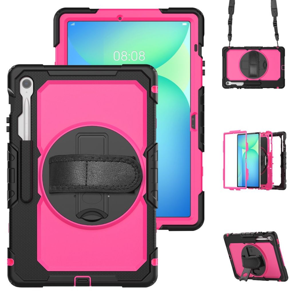 Samsung Galaxy Tab S10 FE Plus Case with Shoulder Strap - Pink