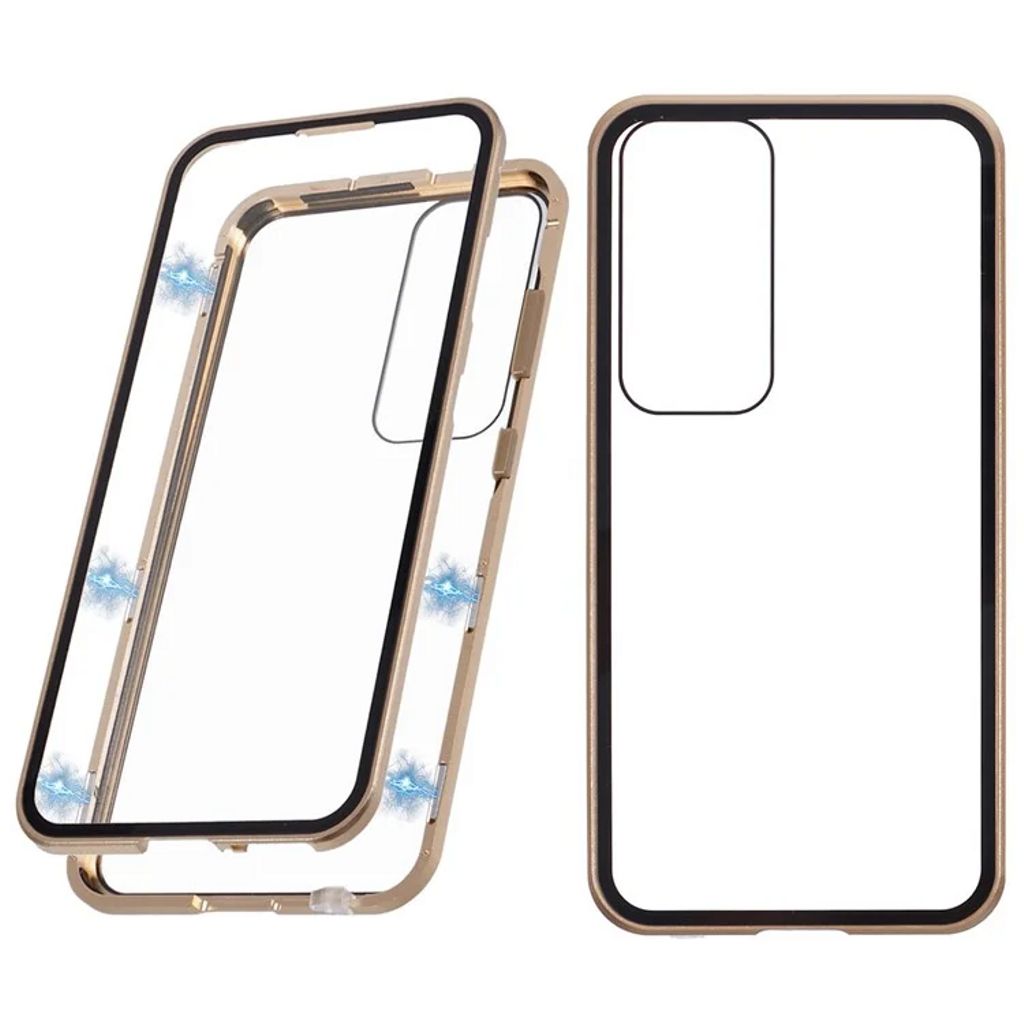 Samsung Galaxy S25 Plus 360 Protection skal with skärmskydd – guld