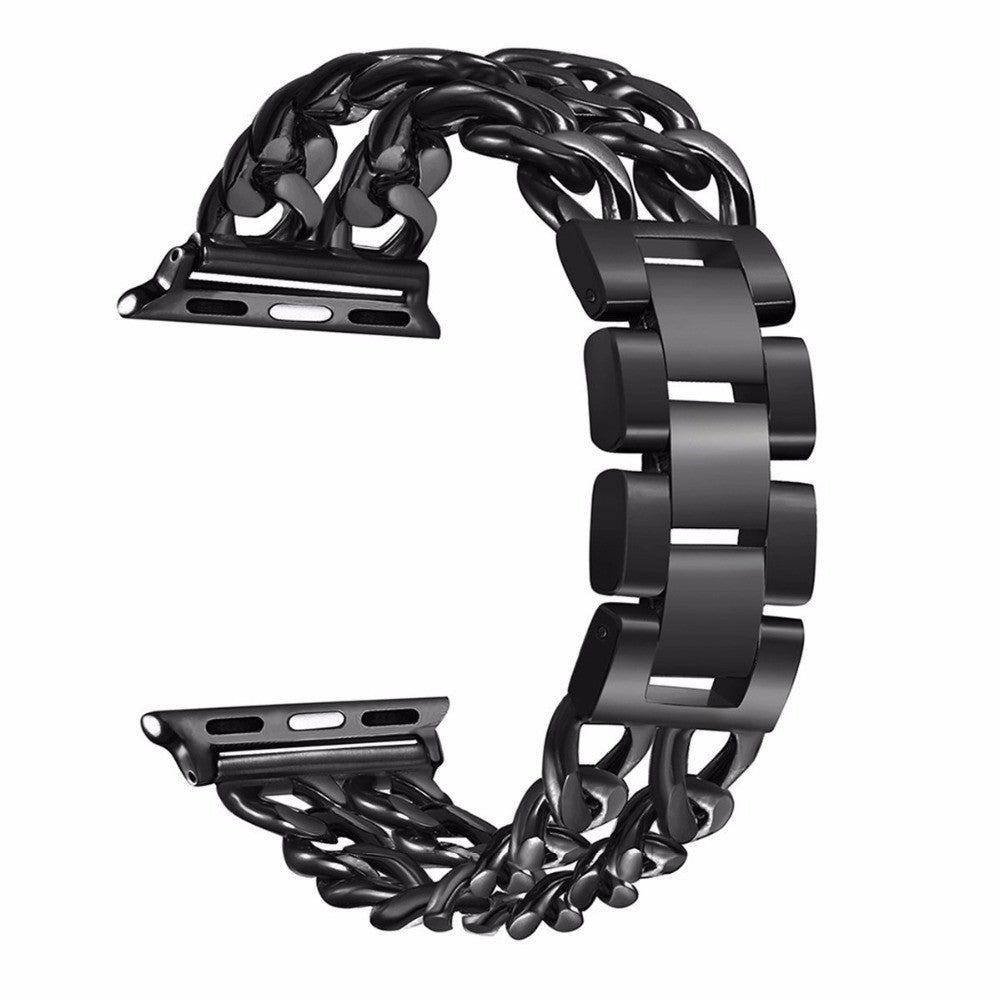 Apple Watch 38/40/41/42mm Chain Design Watch Strap - Black