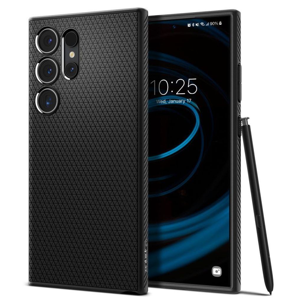 Spigen Liquid Air skal för Samsung Galaxy S24 Ultra - matte svart