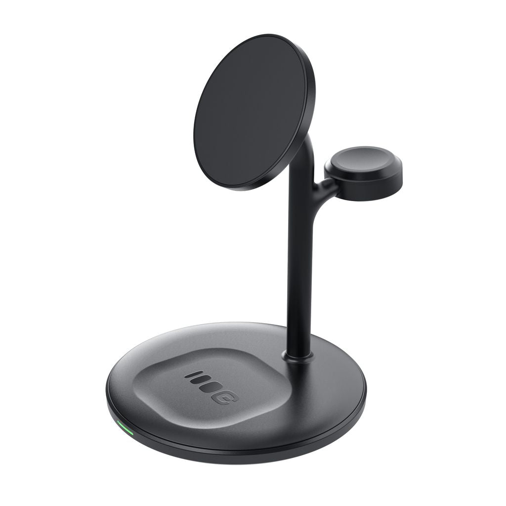 Greencell 3-in-1 MagSafe Inductive laddare för iPhone, Apple Watch, AirPods