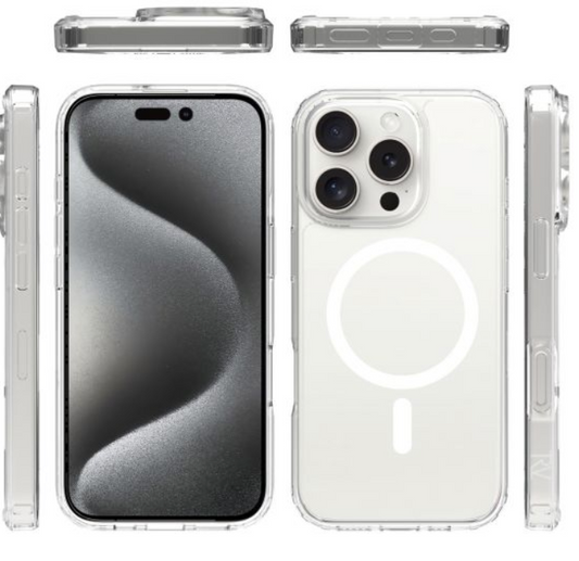 iPhone 16 Pro Mobilskal MagSafe Rvelon - Transparent