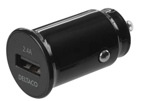 DELTACO Billaddare 12W – USB-A