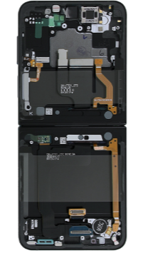 Samsung Galaxy Z Flip4 (SM-F721B) Skärm med LCD Display - Svart