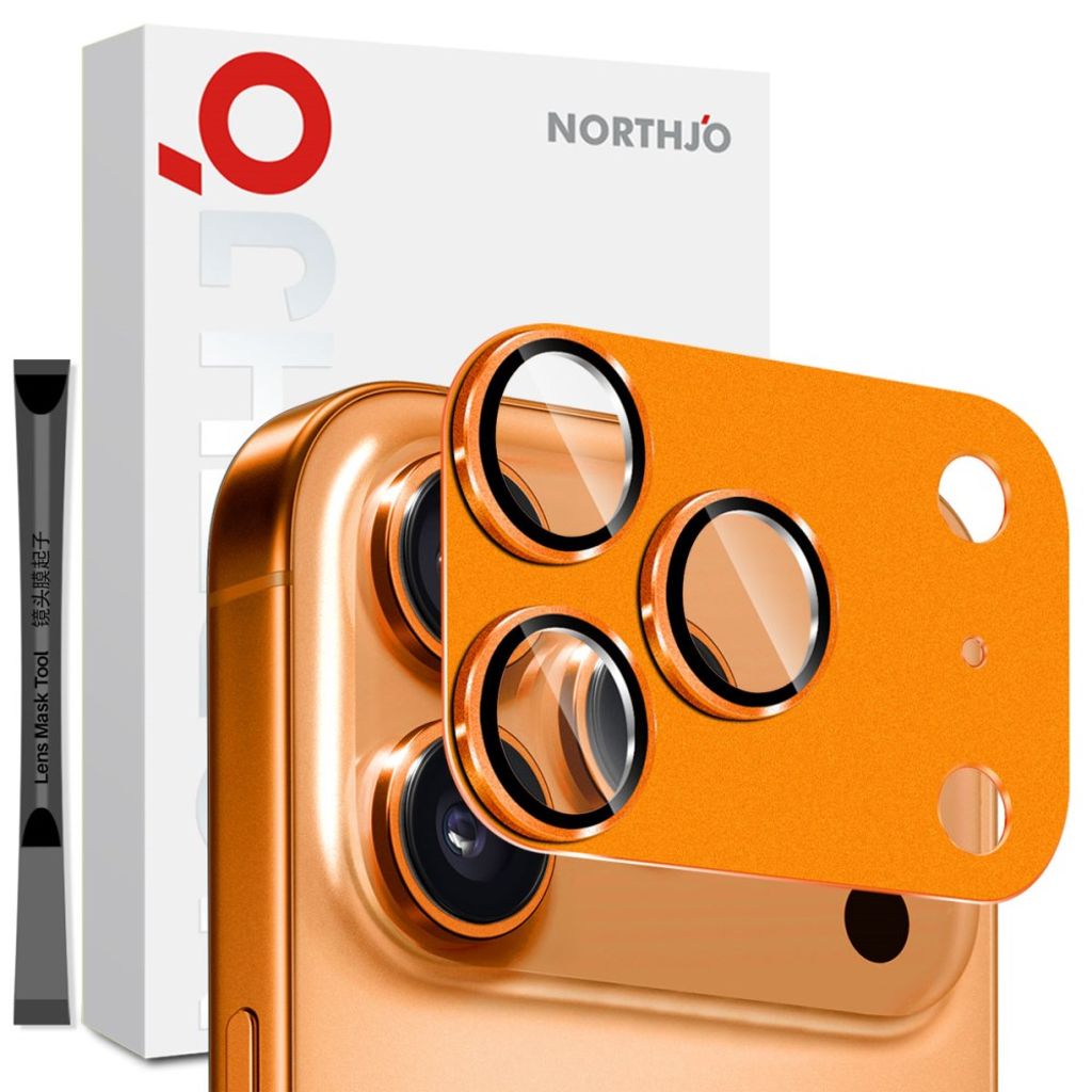 NORTHJO iPhone 17 Pro Lens protector - Orange