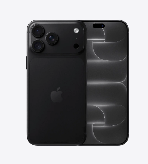 iPhone 18 Pro Max svart – fram- och baksida
