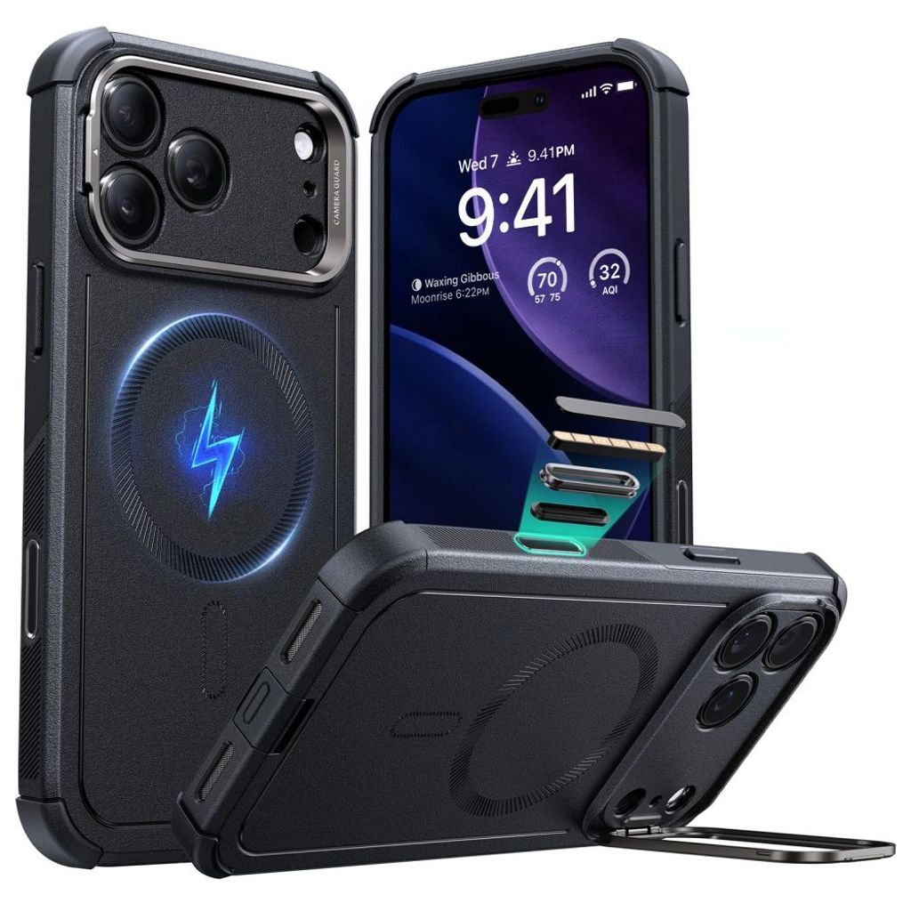 ESR Cyber Kickstand MagSafe skal för iPhone 17 Pro - svart