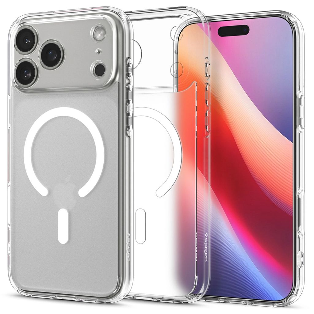 Spigen Ultra Hybrid MagSafe skal för iPhone 17 Pro - Clear/vit