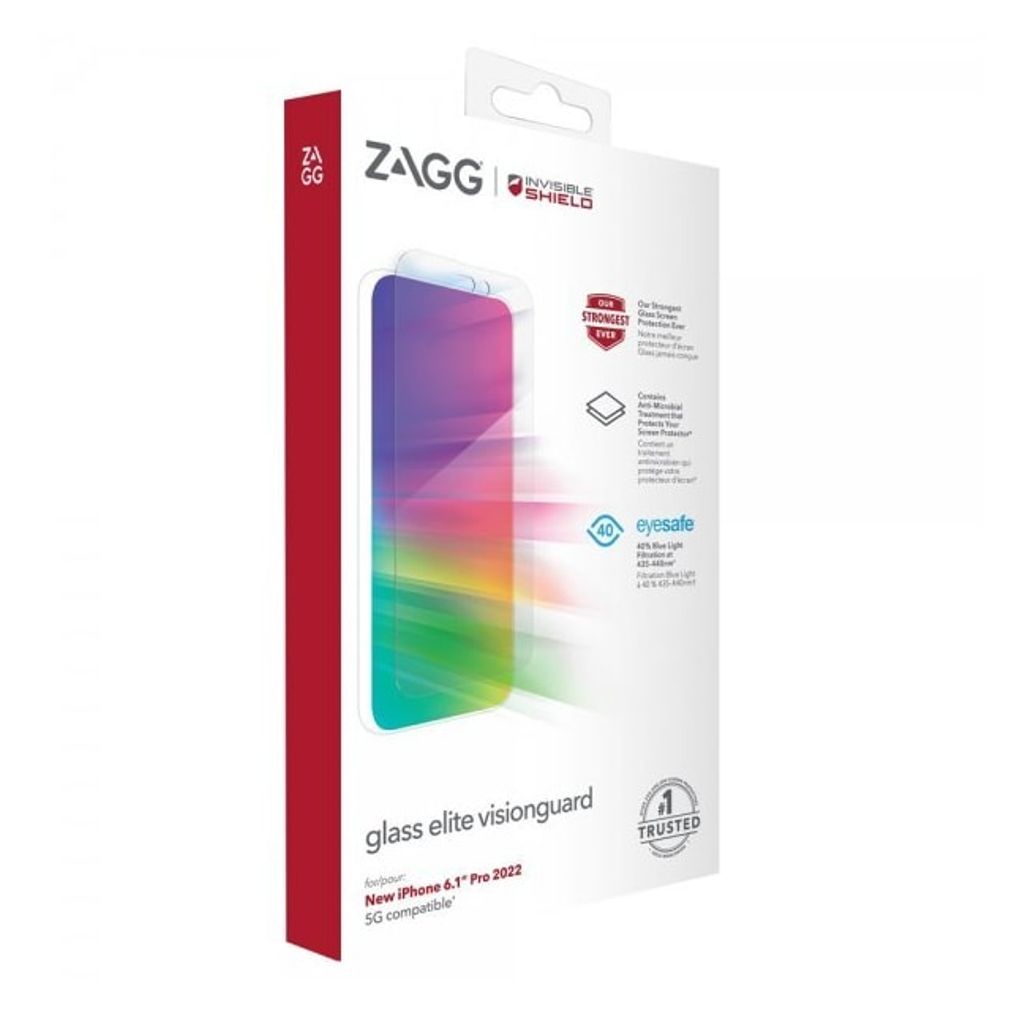InvisibleShield Glass Elite VisionGuard skärmskydd iPhone 14 Pro