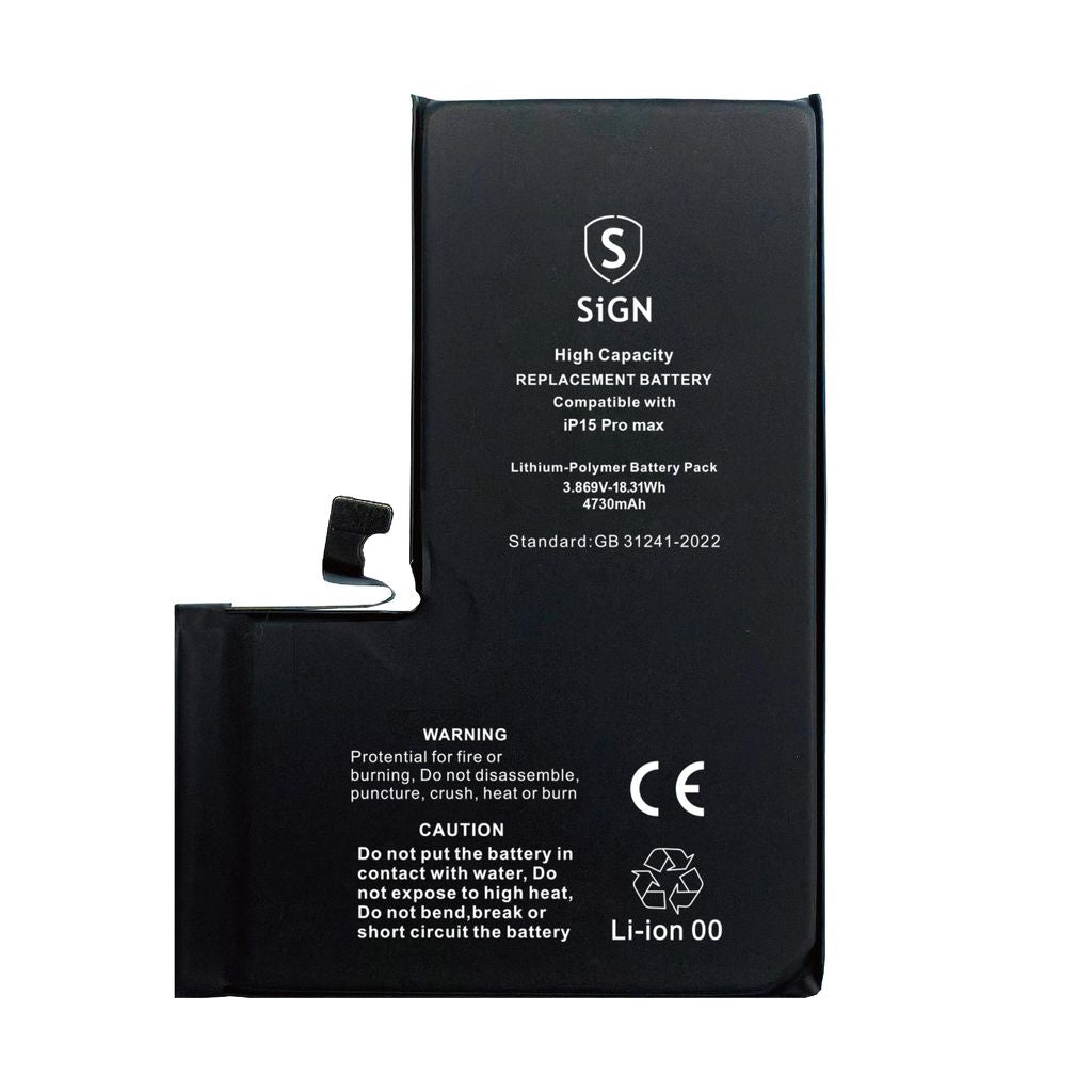 IPhone 15 Pro Max High capacity batteri – 4730mAh