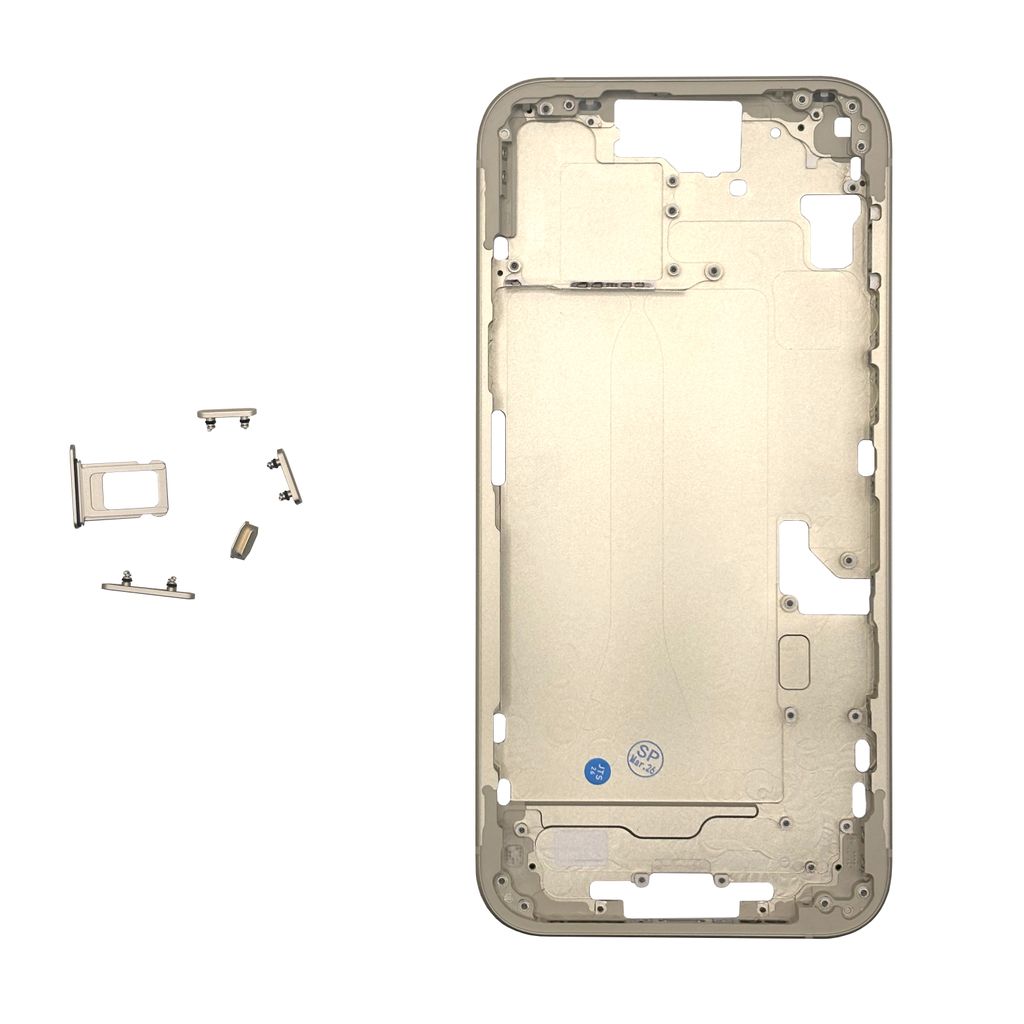 IPhone 15 Plus Midframe – gul