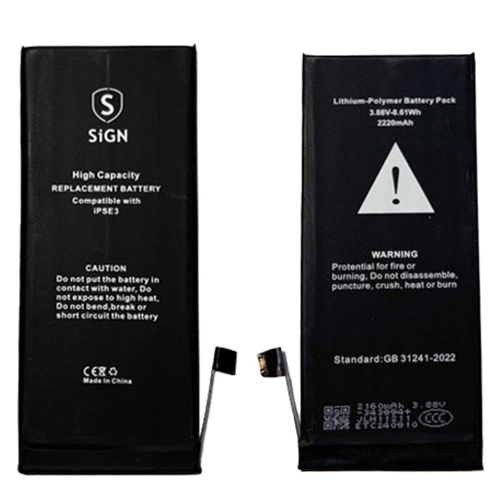 IPhone SE 2022 High capacity batteri – 2200mAh