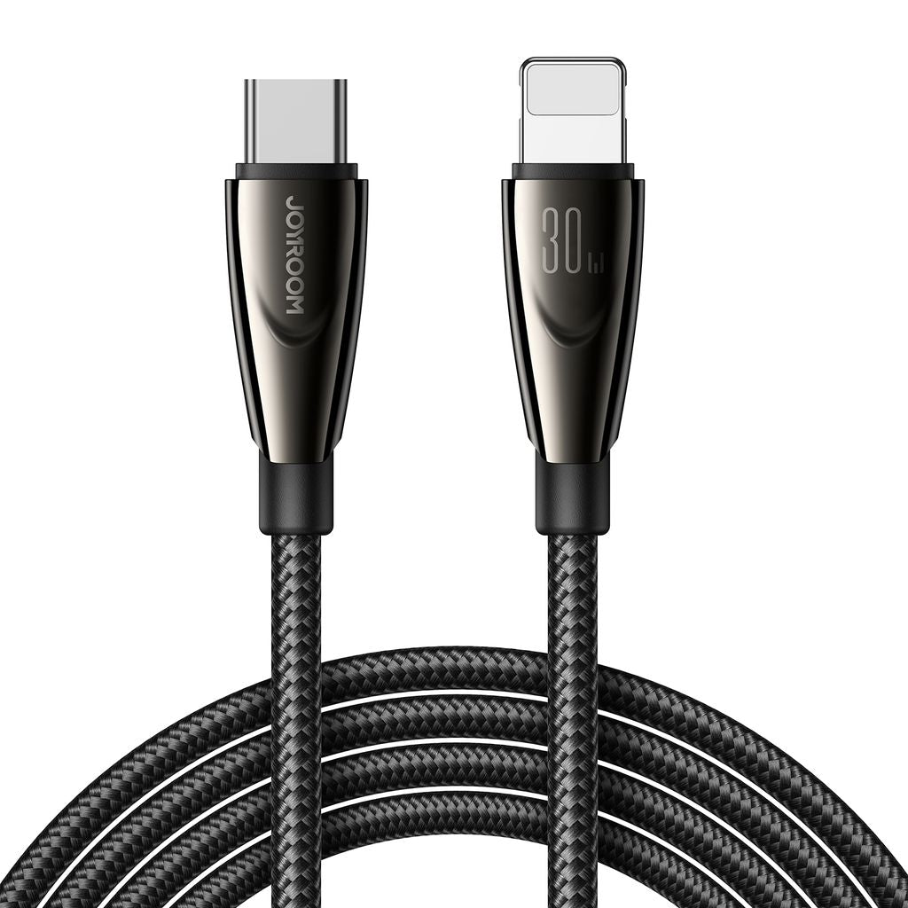 Joyroom USB-C to Lightning Cable Fast Charging 30W, 1.2m - Black