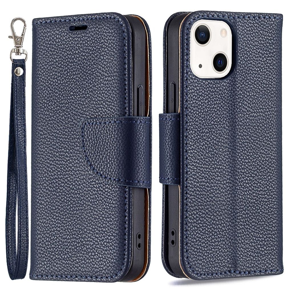 IPhone 13 fodral med strap - Dark blå