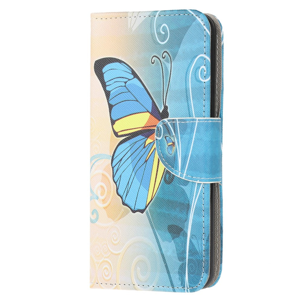 Plånboksfodral till Samsung Galaxy A52 4G/5G & A52s 5G – blå Butterfly