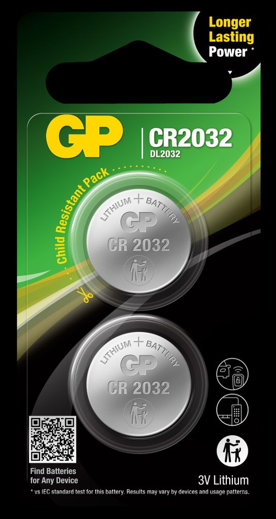 CR2032 2-pack GP