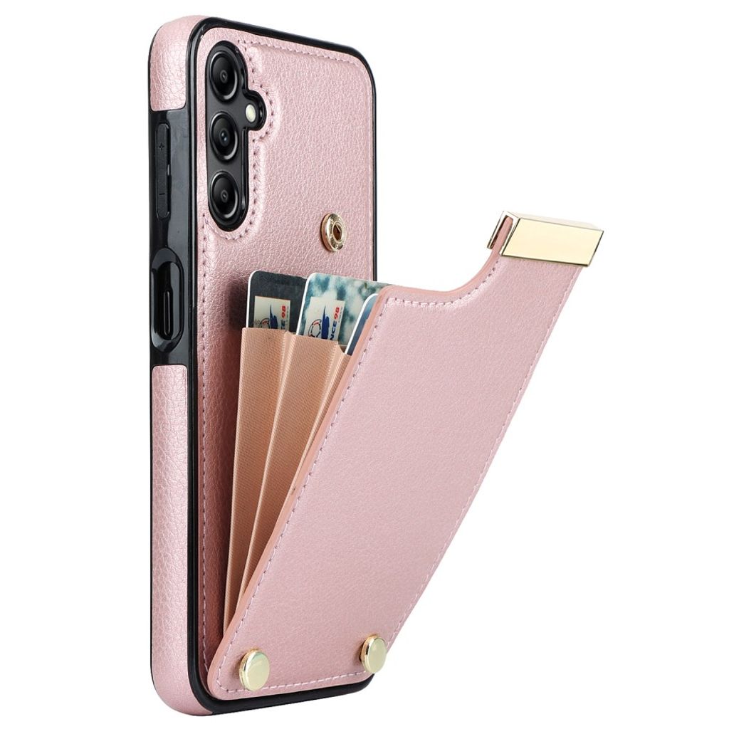 Samsung Galaxy S24 Plus Card Holder Case - Rose Gold