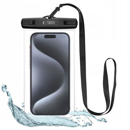 Tech-Protect UWC7 waterproof skal universal för smartphones up to 6.9" - svart