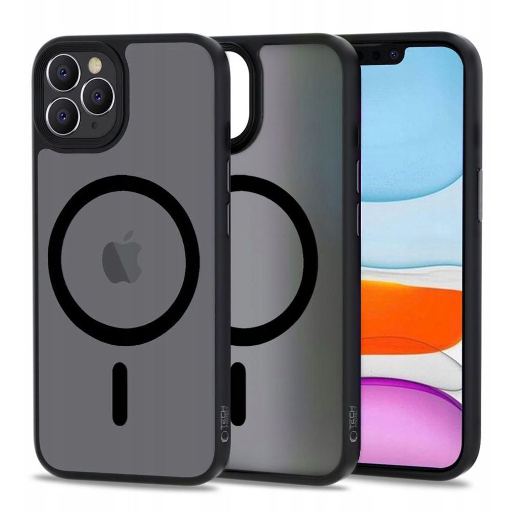 Tech-Protect MagMat MagSafe skal för iPhone 11 Pro - Matte svart