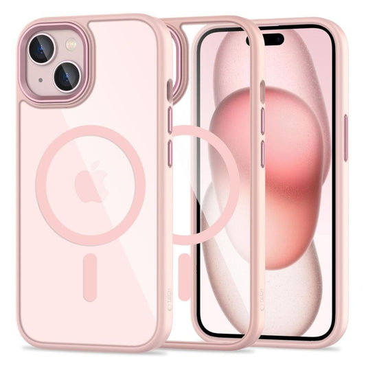 Tech-Protect MagMat MagSafe skal för iPhone 15 - transparent rosa