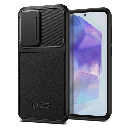 Tech-Protect Velar Cam+ skal för Samsung Galaxy A55 5G - svart