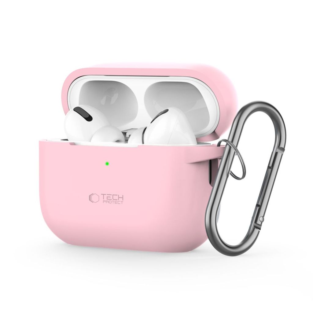 Tech-Protect Silicone Hook Case for AirPods Pro 1 / 2 - Pink