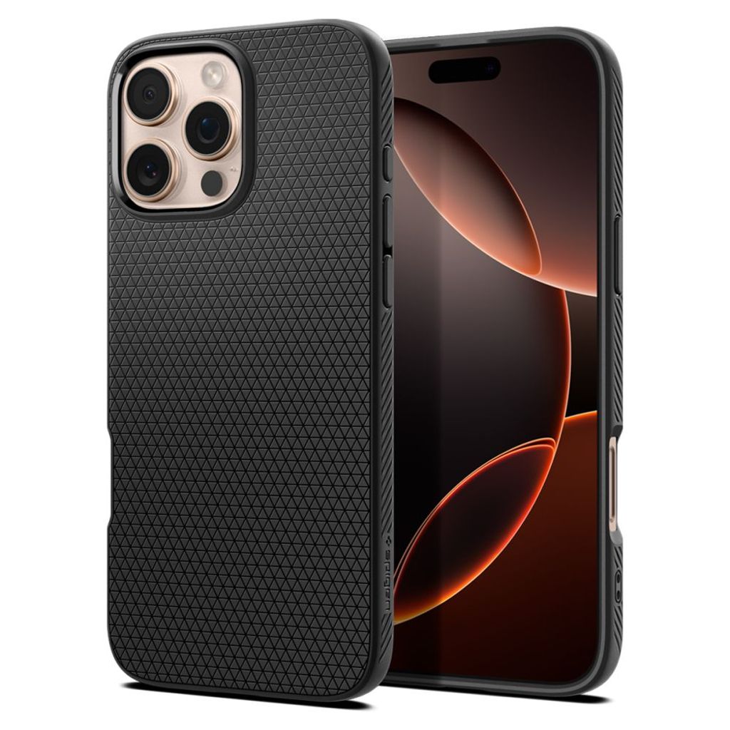 Spigen Liquid Air skal för iPhone 16 Pro - svart