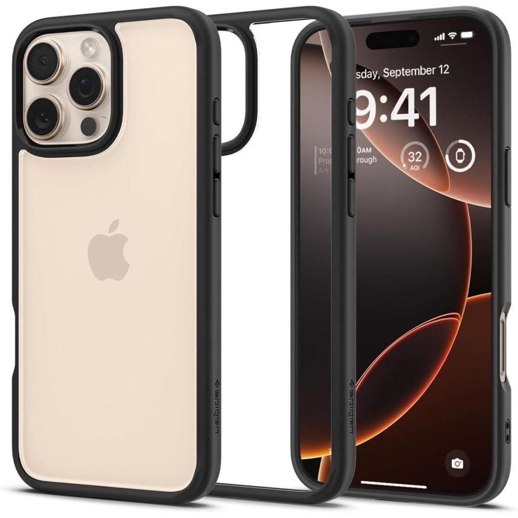 Spigen Ultra Hybrid skal för iPhone 16 Pro Max - Matte svart