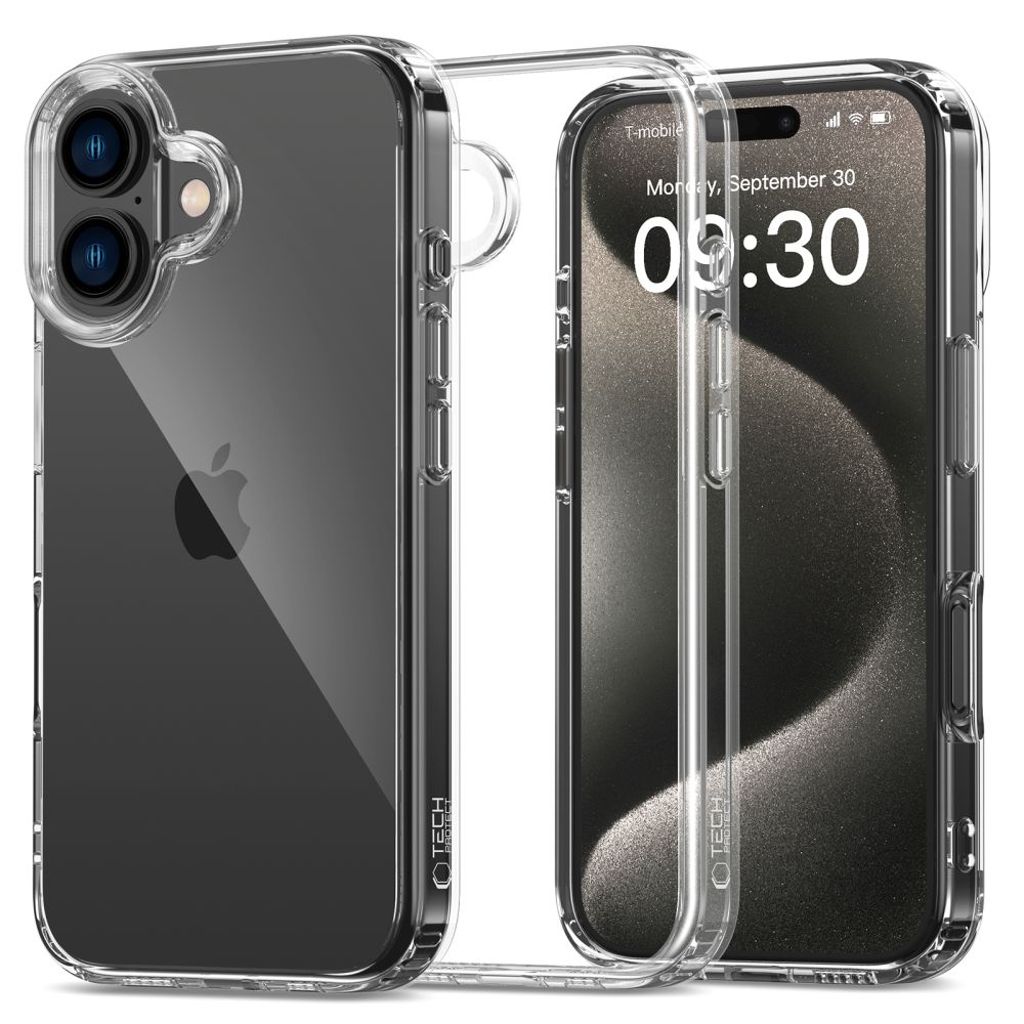 Tech-Protect FlexAir Hybrid skal för iPhone 16 - transparent