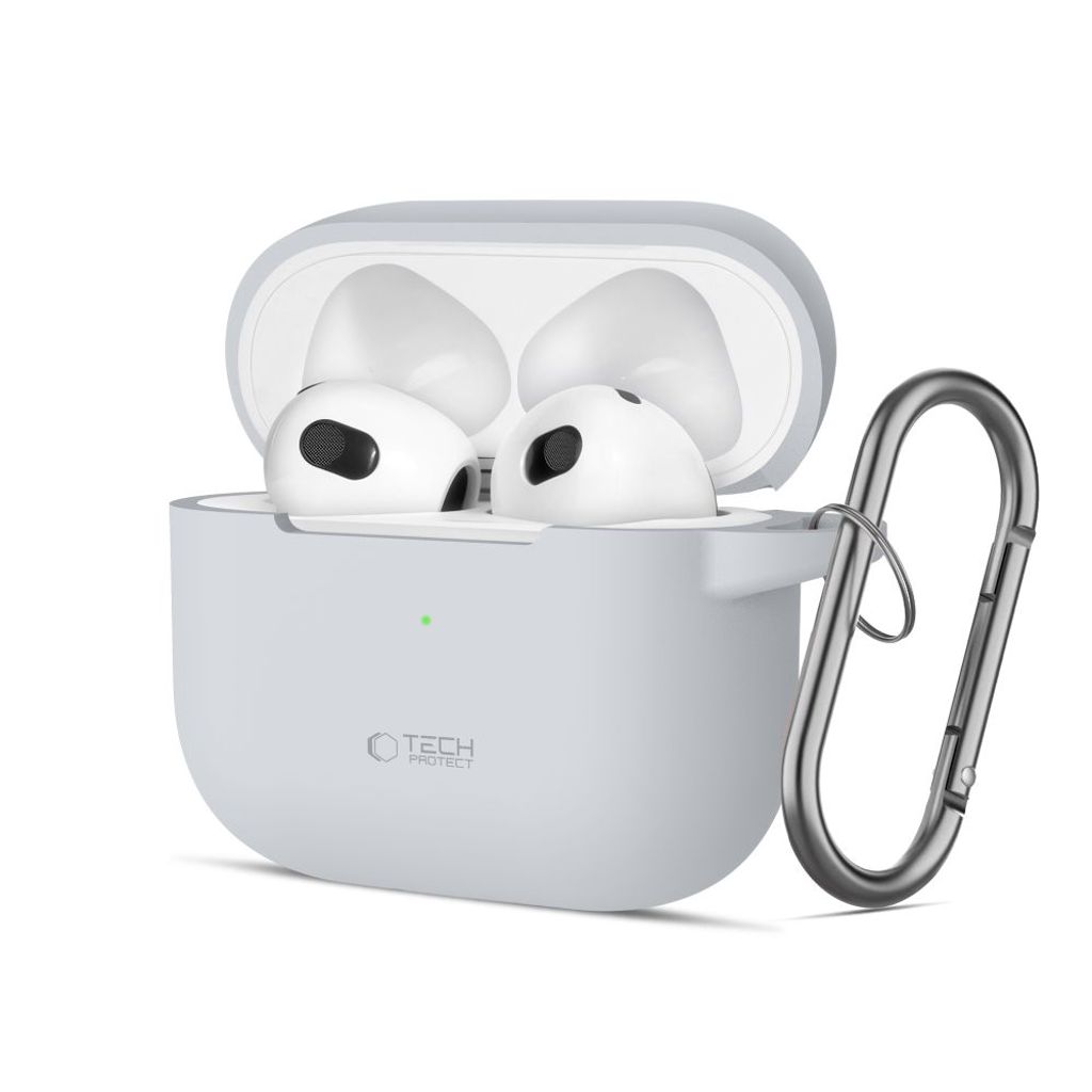 Tech-Protect Silicone Hook Case for AirPods 3 - Gray
