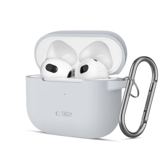 Tech-Protect Silicone Hook Case for AirPods 3 - Gray