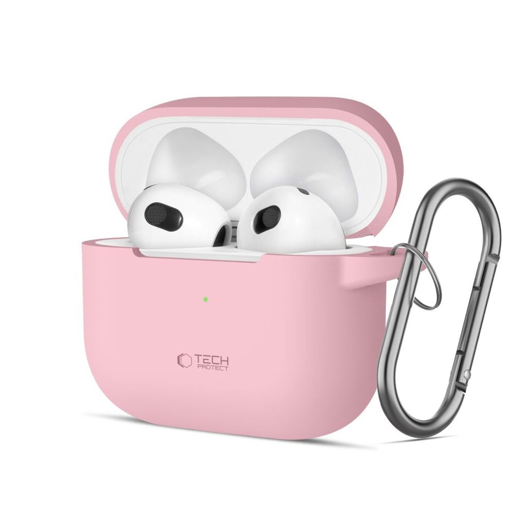 Tech-Protect Silicone Hook Case for AirPods 3 - Pink