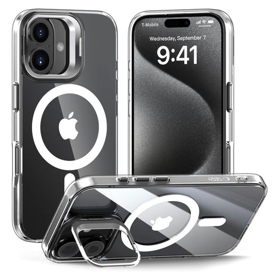 Tech-Protect MagStand MagSafe skal för iPhone 16 - transparent