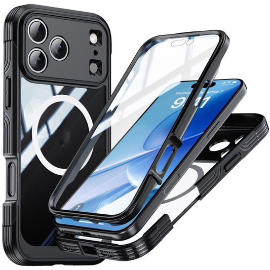 IPhone 17 Pro skal + skärmskydd – svart