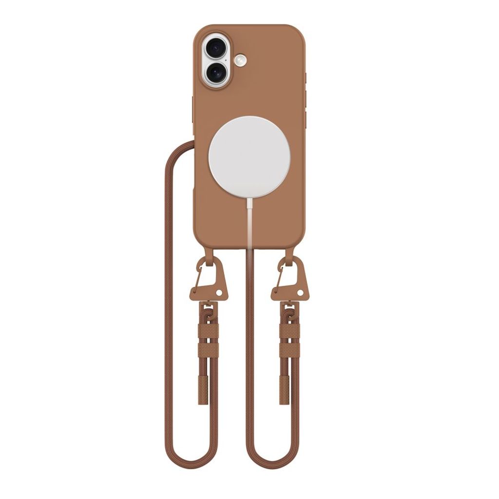 Tech-Protect MagNecklace MagSafe skal för iPhone 16 - brun